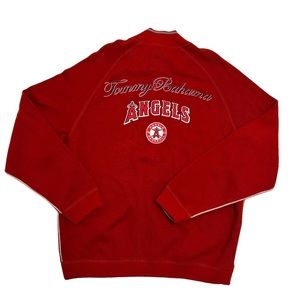 NWT Tommy Bahama Large Lis Angeles Angels Baseball had zip men’s red sweater​